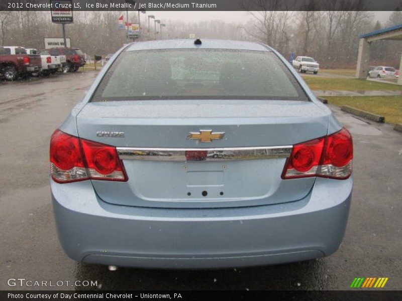 Ice Blue Metallic / Jet Black/Medium Titanium 2012 Chevrolet Cruze LS