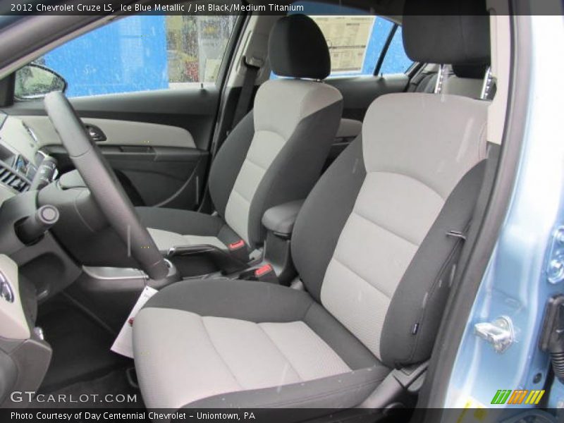 Ice Blue Metallic / Jet Black/Medium Titanium 2012 Chevrolet Cruze LS