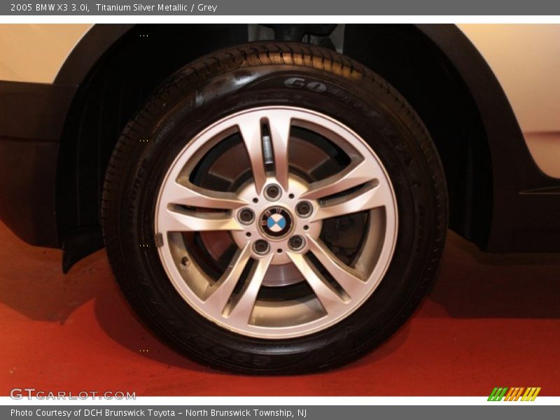 Titanium Silver Metallic / Grey 2005 BMW X3 3.0i