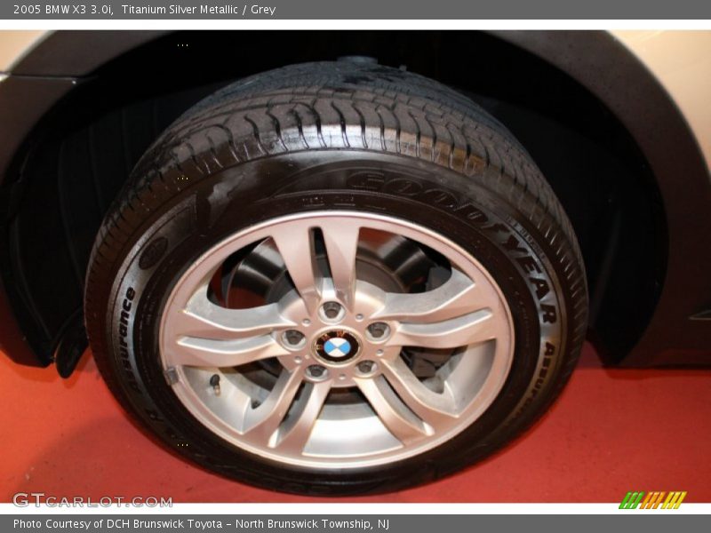Titanium Silver Metallic / Grey 2005 BMW X3 3.0i