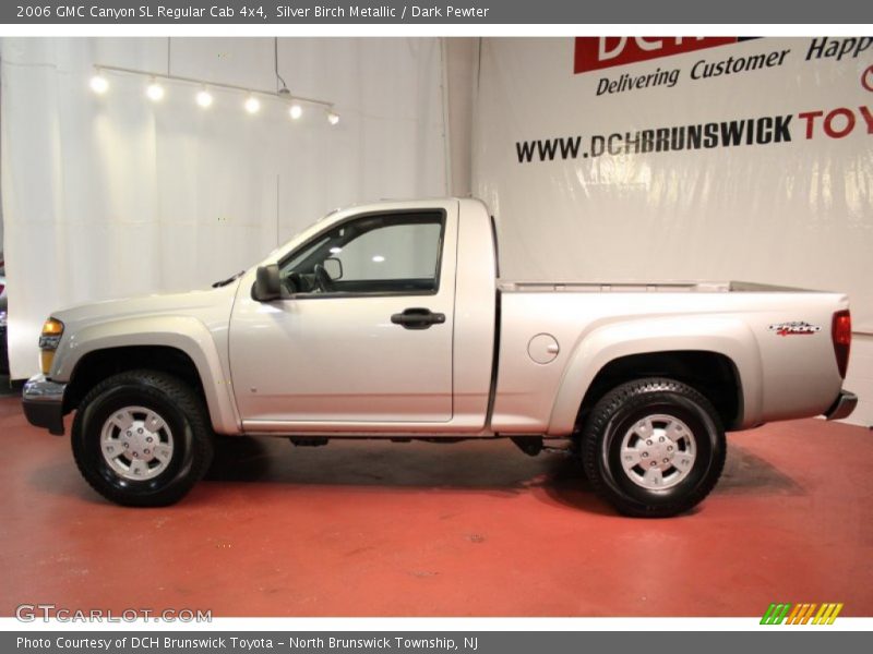 Silver Birch Metallic / Dark Pewter 2006 GMC Canyon SL Regular Cab 4x4