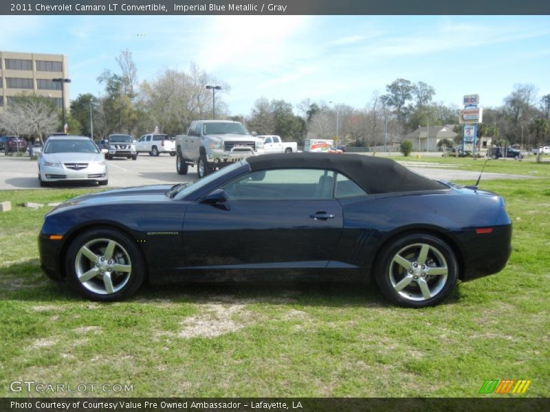 Imperial Blue Metallic / Gray 2011 Chevrolet Camaro LT Convertible