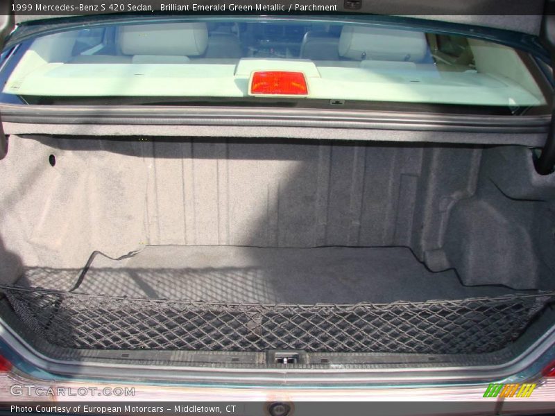 Brilliant Emerald Green Metallic / Parchment 1999 Mercedes-Benz S 420 Sedan