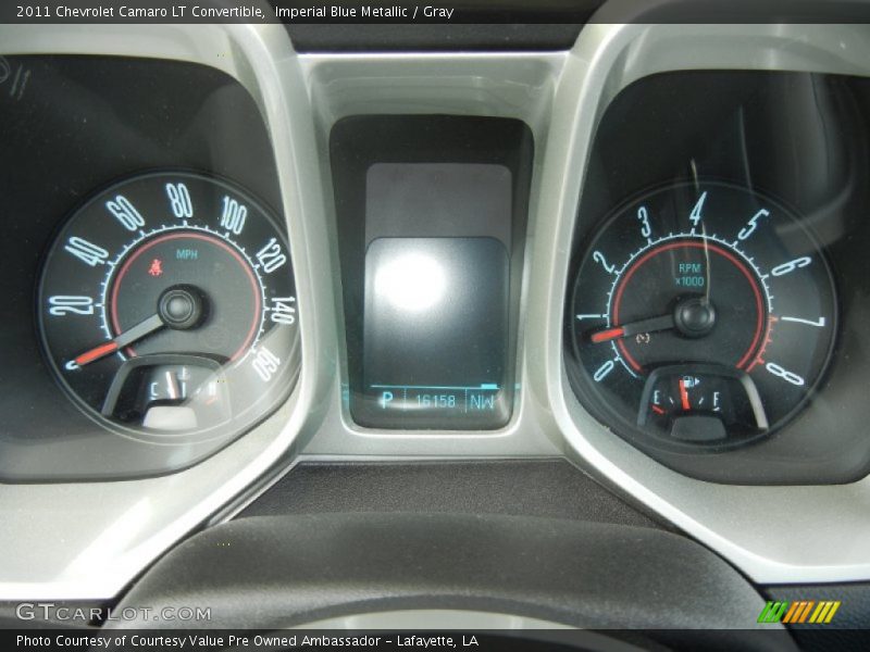 Imperial Blue Metallic / Gray 2011 Chevrolet Camaro LT Convertible