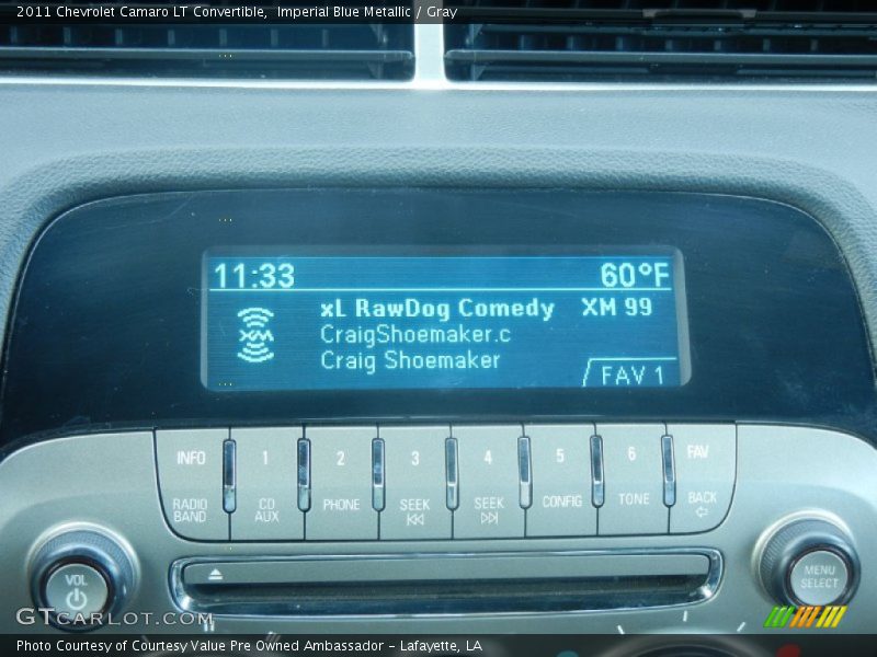 Imperial Blue Metallic / Gray 2011 Chevrolet Camaro LT Convertible