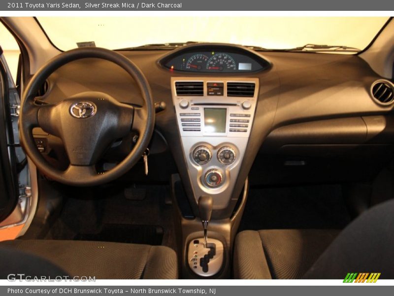 Silver Streak Mica / Dark Charcoal 2011 Toyota Yaris Sedan