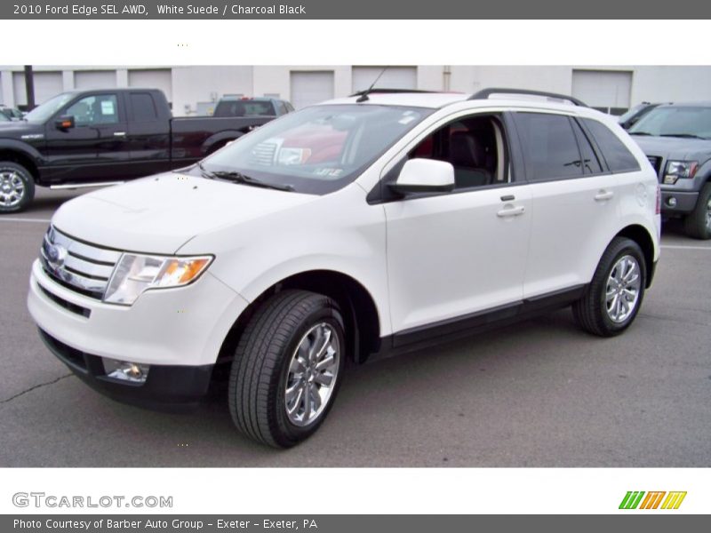 White Suede / Charcoal Black 2010 Ford Edge SEL AWD