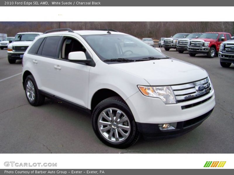 White Suede / Charcoal Black 2010 Ford Edge SEL AWD
