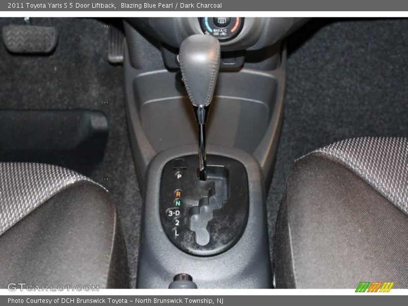 Blazing Blue Pearl / Dark Charcoal 2011 Toyota Yaris S 5 Door Liftback