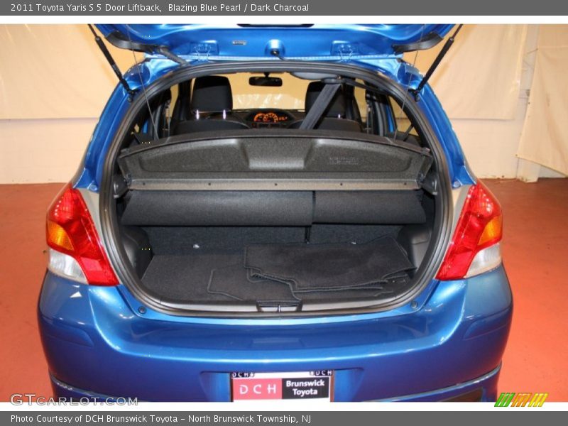 Blazing Blue Pearl / Dark Charcoal 2011 Toyota Yaris S 5 Door Liftback