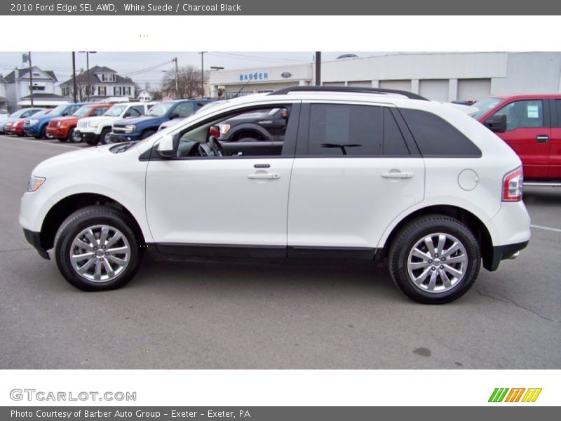 White Suede / Charcoal Black 2010 Ford Edge SEL AWD