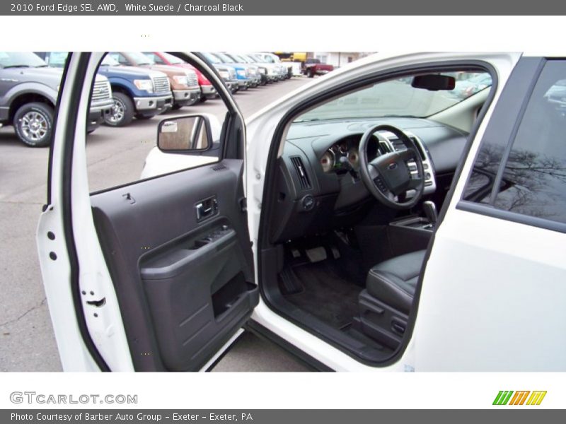 White Suede / Charcoal Black 2010 Ford Edge SEL AWD