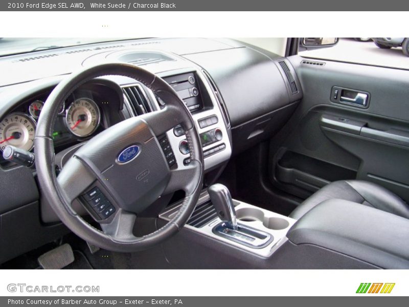 White Suede / Charcoal Black 2010 Ford Edge SEL AWD