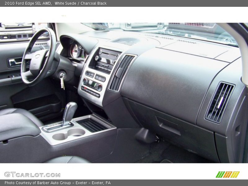 White Suede / Charcoal Black 2010 Ford Edge SEL AWD