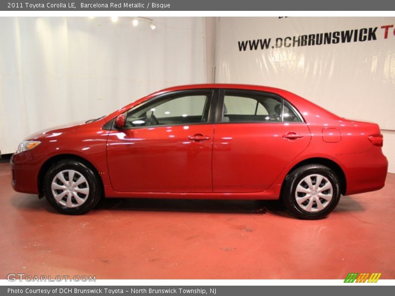 Barcelona Red Metallic / Bisque 2011 Toyota Corolla LE
