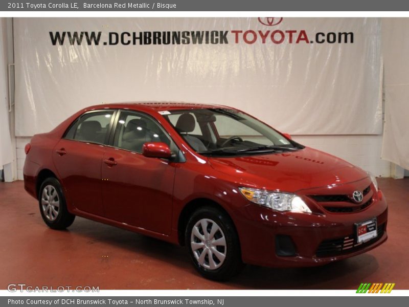 Barcelona Red Metallic / Bisque 2011 Toyota Corolla LE
