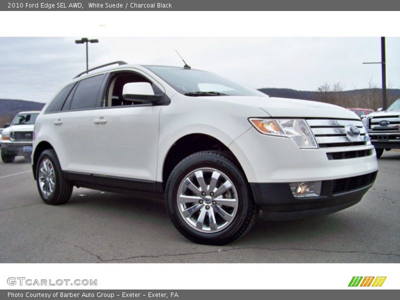 White Suede / Charcoal Black 2010 Ford Edge SEL AWD