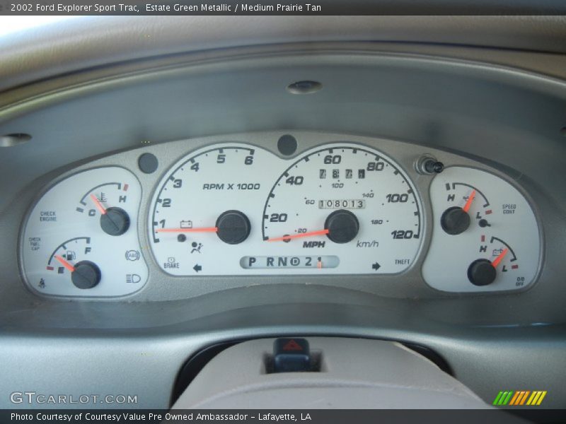 Estate Green Metallic / Medium Prairie Tan 2002 Ford Explorer Sport Trac