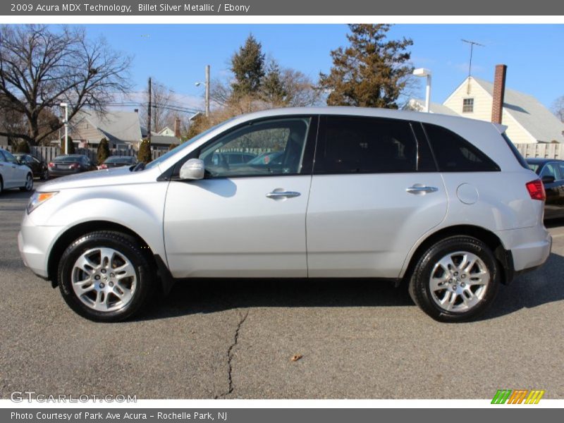 Billet Silver Metallic / Ebony 2009 Acura MDX Technology