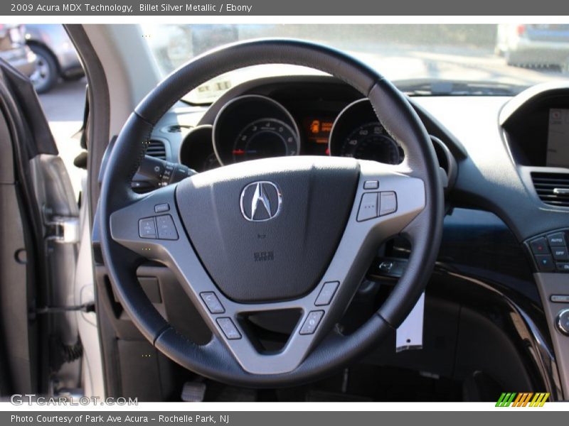 Billet Silver Metallic / Ebony 2009 Acura MDX Technology