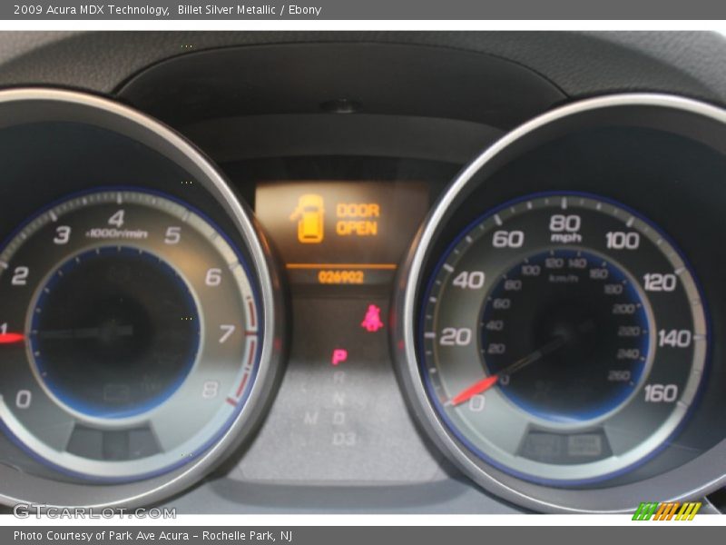 Billet Silver Metallic / Ebony 2009 Acura MDX Technology