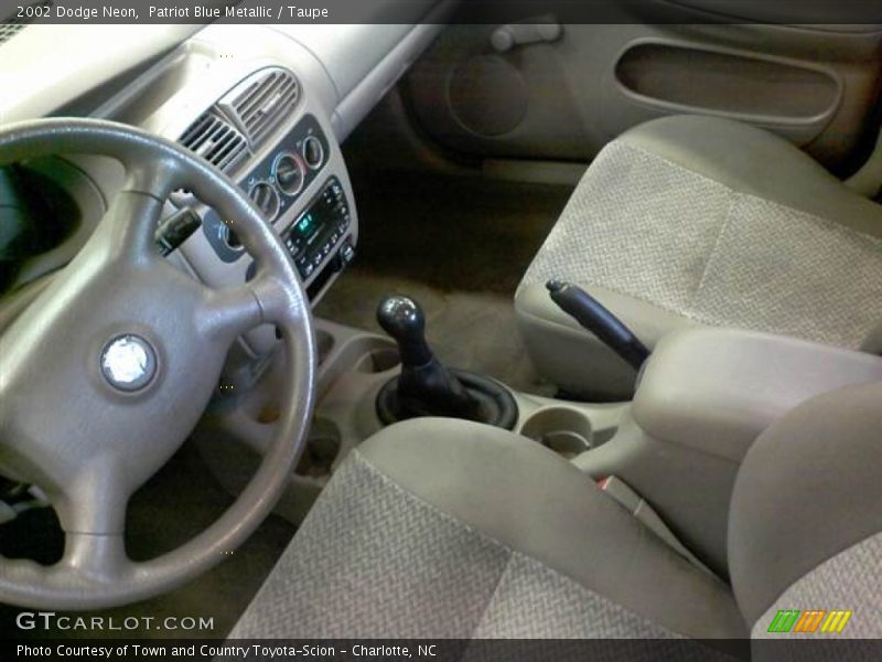 Patriot Blue Metallic / Taupe 2002 Dodge Neon
