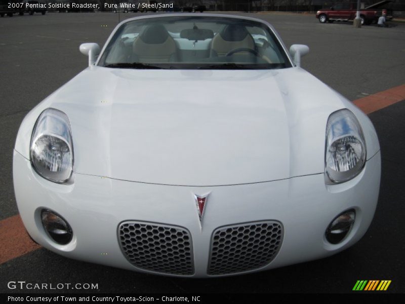 Pure White / Steel/Sand 2007 Pontiac Solstice Roadster