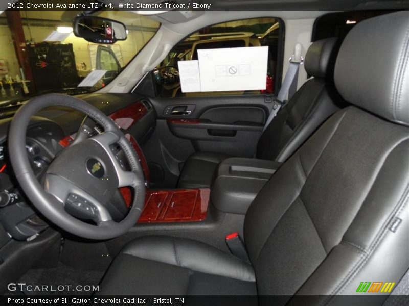 White Diamond Tricoat / Ebony 2012 Chevrolet Avalanche LTZ 4x4
