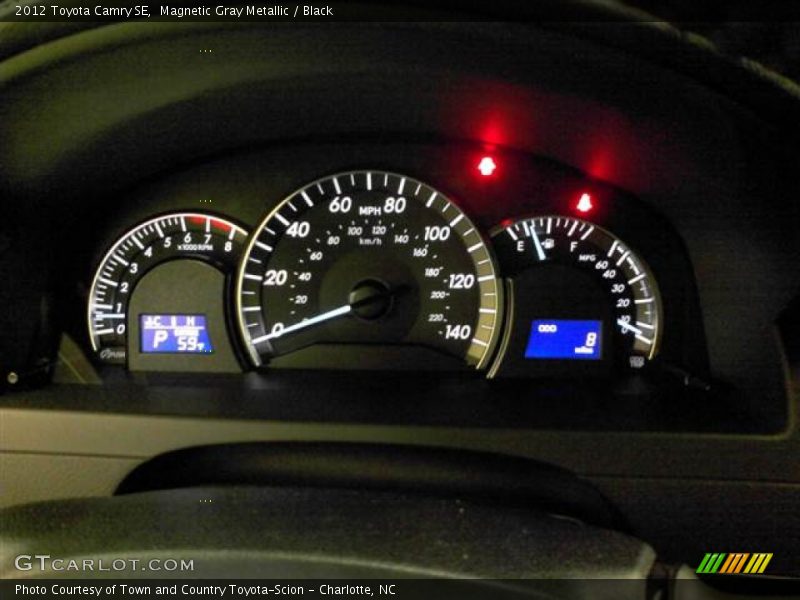 Magnetic Gray Metallic / Black 2012 Toyota Camry SE