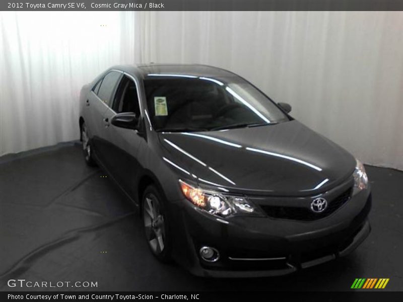 Cosmic Gray Mica / Black 2012 Toyota Camry SE V6