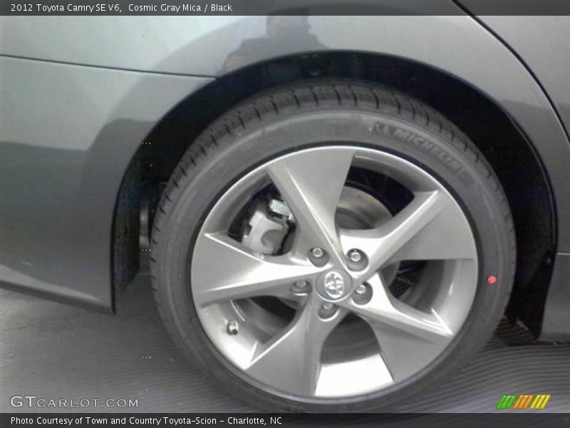Cosmic Gray Mica / Black 2012 Toyota Camry SE V6