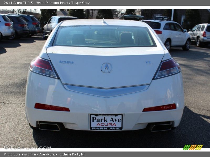 White Diamond Pearl / Taupe Gray 2011 Acura TL 3.5