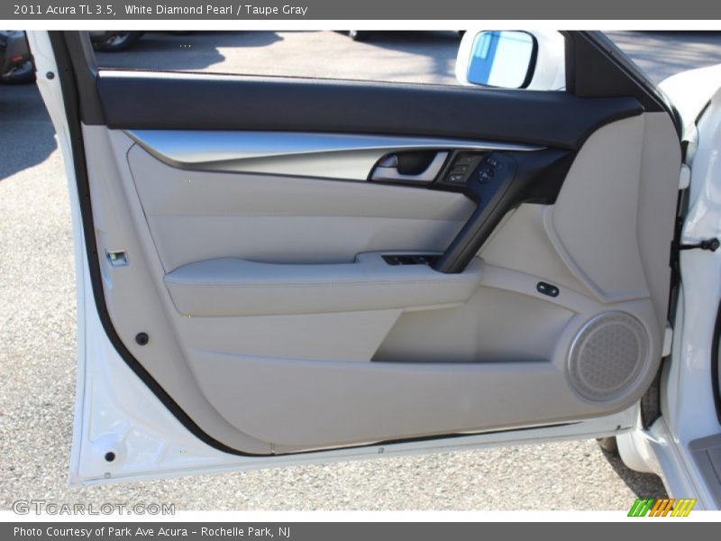 White Diamond Pearl / Taupe Gray 2011 Acura TL 3.5