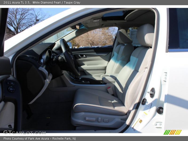 White Diamond Pearl / Taupe Gray 2011 Acura TL 3.5