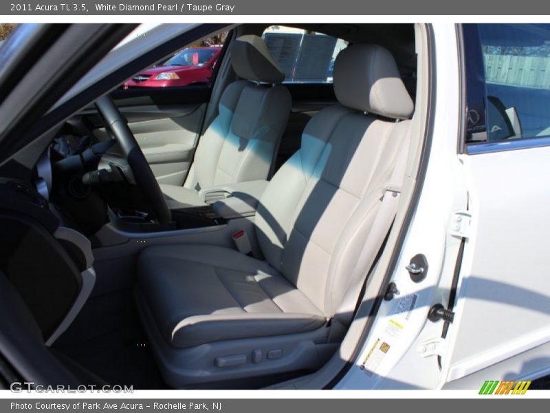 White Diamond Pearl / Taupe Gray 2011 Acura TL 3.5