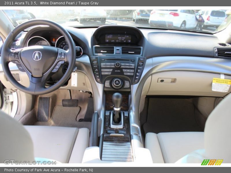 White Diamond Pearl / Taupe Gray 2011 Acura TL 3.5