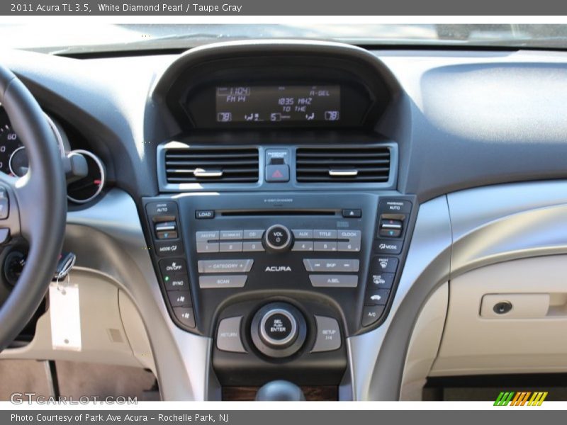 White Diamond Pearl / Taupe Gray 2011 Acura TL 3.5