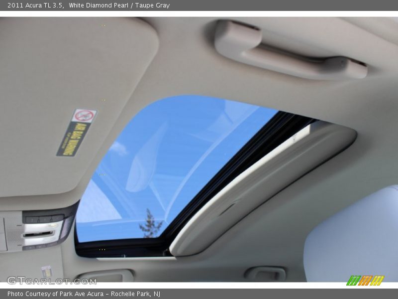 White Diamond Pearl / Taupe Gray 2011 Acura TL 3.5