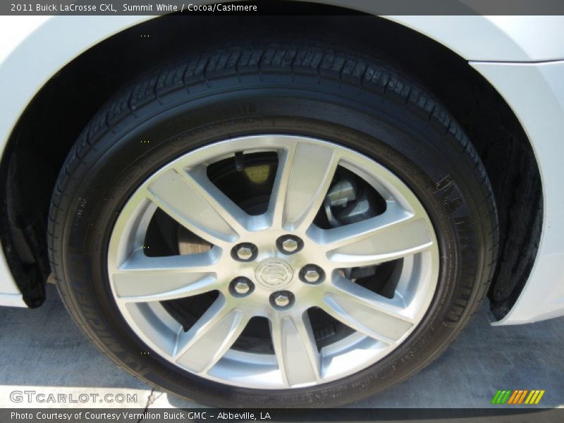 Summit White / Cocoa/Cashmere 2011 Buick LaCrosse CXL