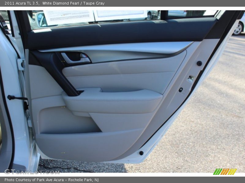 White Diamond Pearl / Taupe Gray 2011 Acura TL 3.5