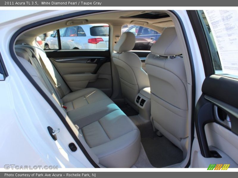 White Diamond Pearl / Taupe Gray 2011 Acura TL 3.5