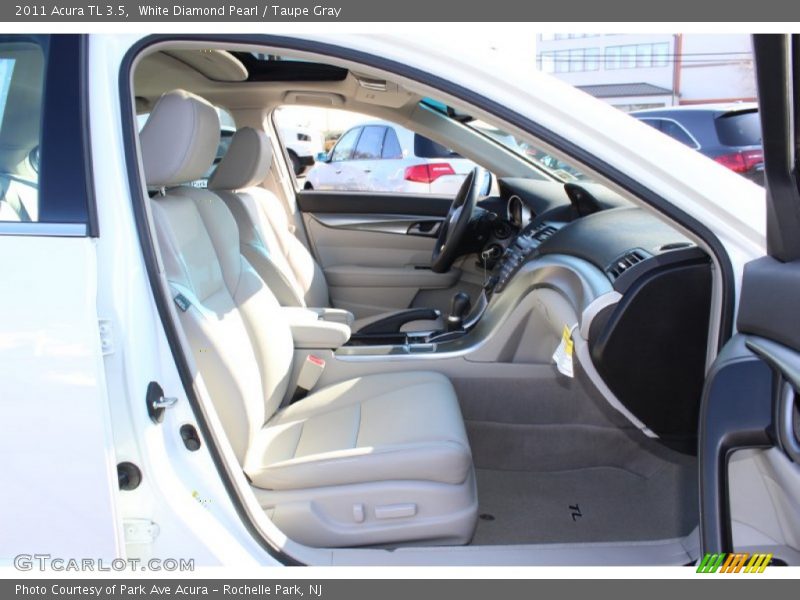 White Diamond Pearl / Taupe Gray 2011 Acura TL 3.5