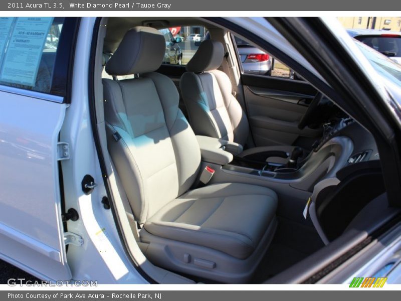 White Diamond Pearl / Taupe Gray 2011 Acura TL 3.5