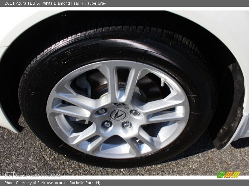 White Diamond Pearl / Taupe Gray 2011 Acura TL 3.5