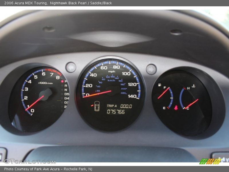 Nighthawk Black Pearl / Saddle/Black 2006 Acura MDX Touring