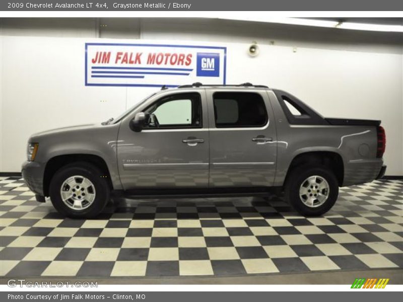 Graystone Metallic / Ebony 2009 Chevrolet Avalanche LT 4x4