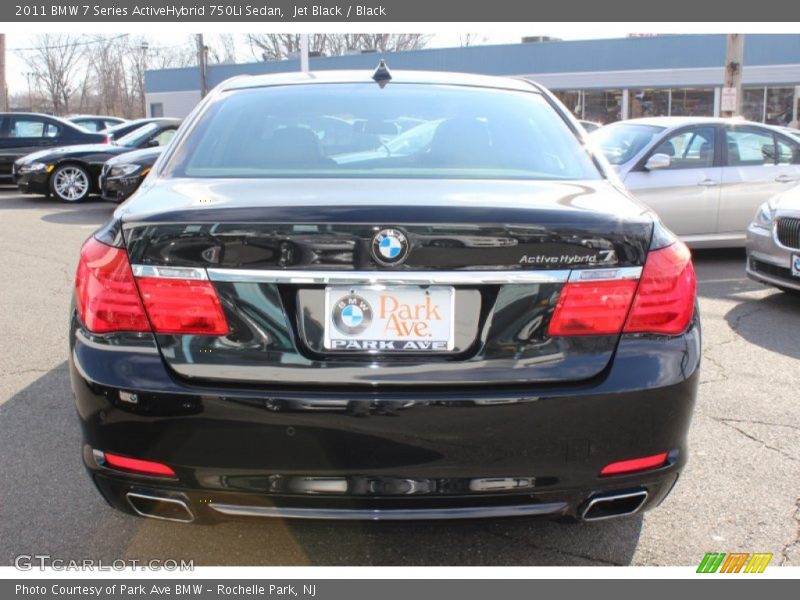 Jet Black / Black 2011 BMW 7 Series ActiveHybrid 750Li Sedan