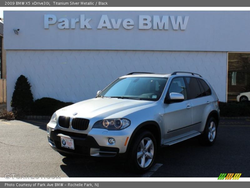 Titanium Silver Metallic / Black 2009 BMW X5 xDrive30i