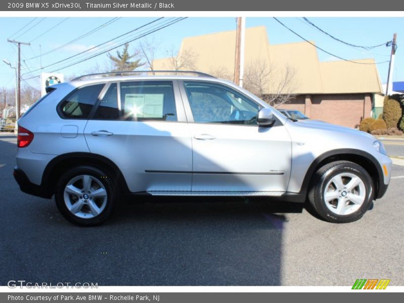 Titanium Silver Metallic / Black 2009 BMW X5 xDrive30i