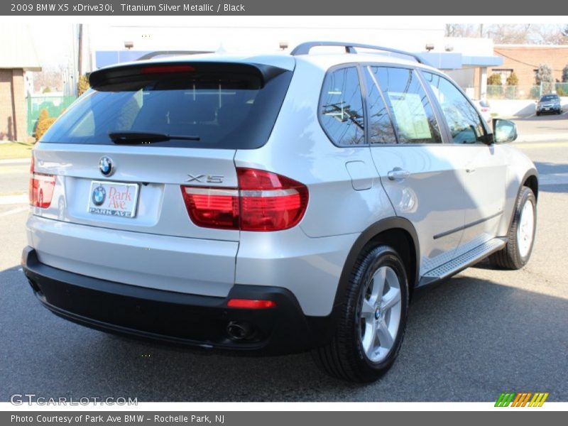 Titanium Silver Metallic / Black 2009 BMW X5 xDrive30i